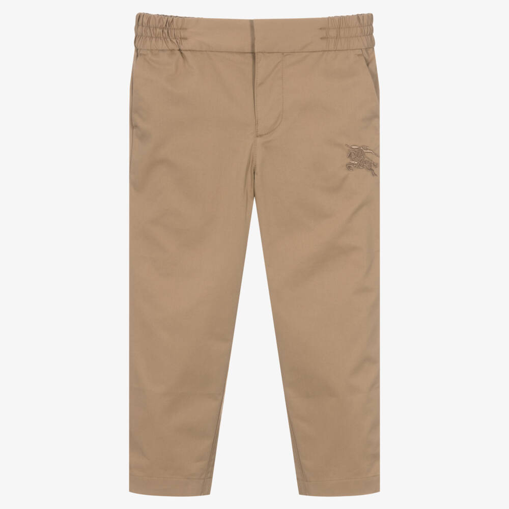 Burberry-Boys Classic Beige Heritage Trousers | Childrensalon Outlet