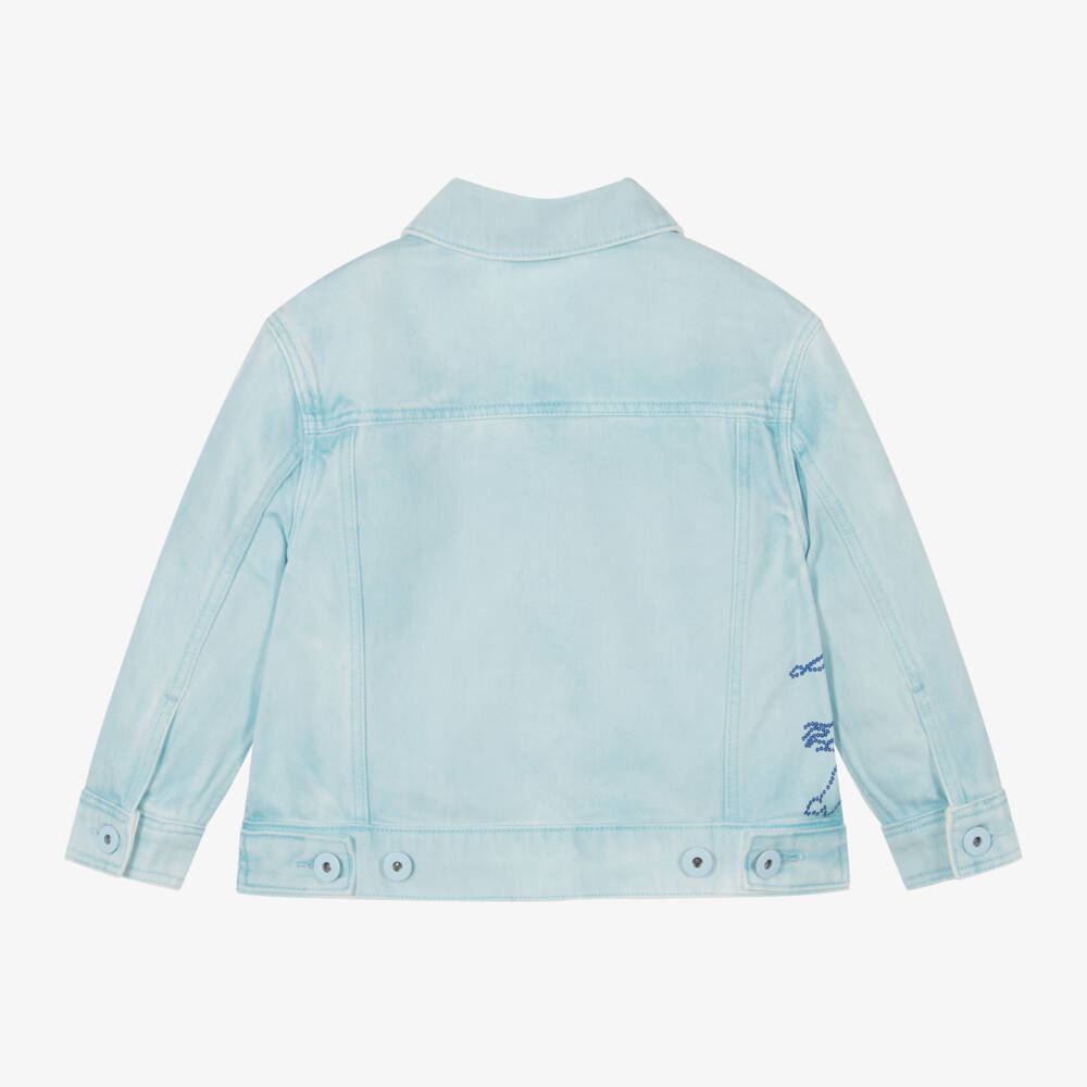 Burberry-Boys Cloud Blue Denim Jacket | Childrensalon Outlet
