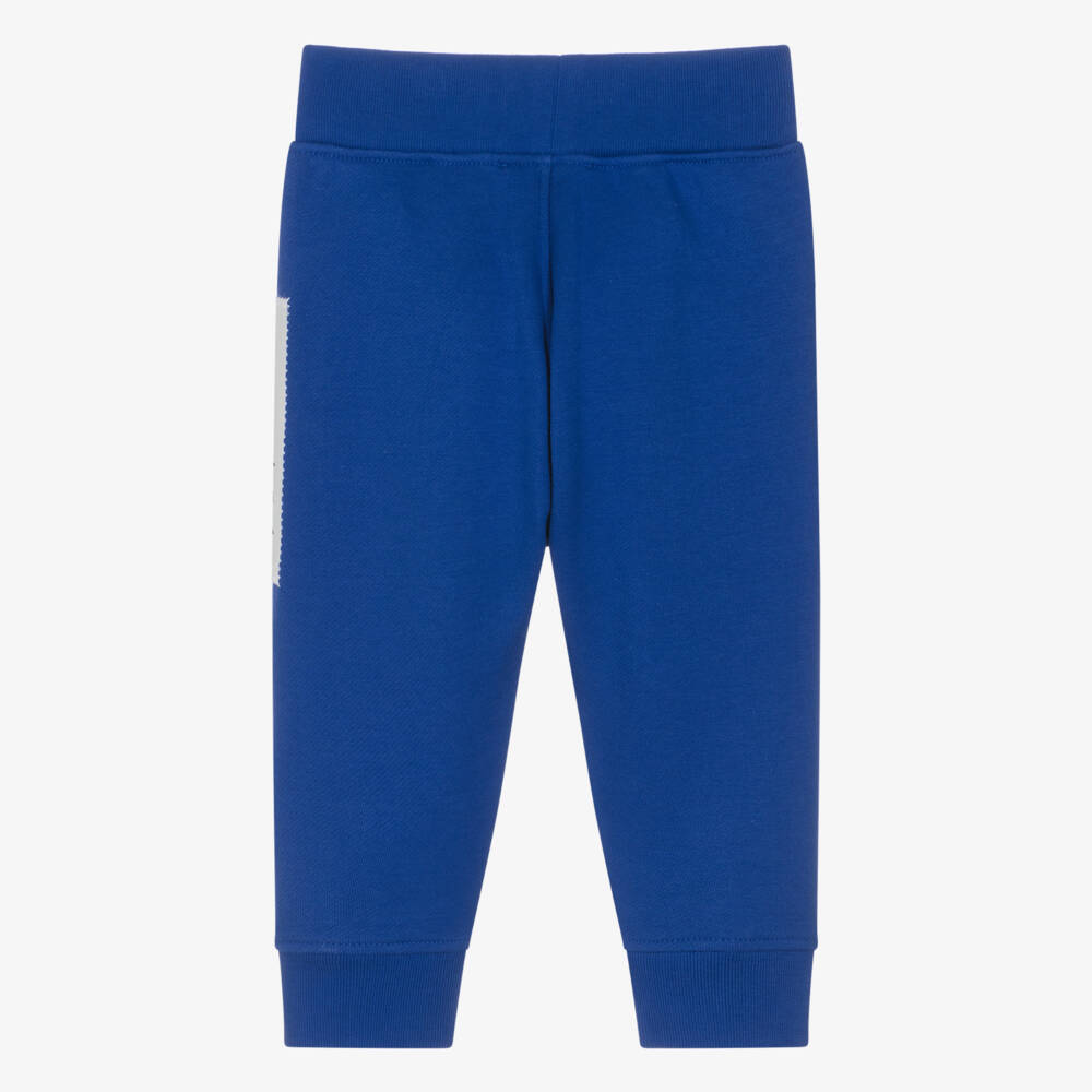 Burberry-Boys Cobalt Cotton Joggers | Childrensalon Outlet