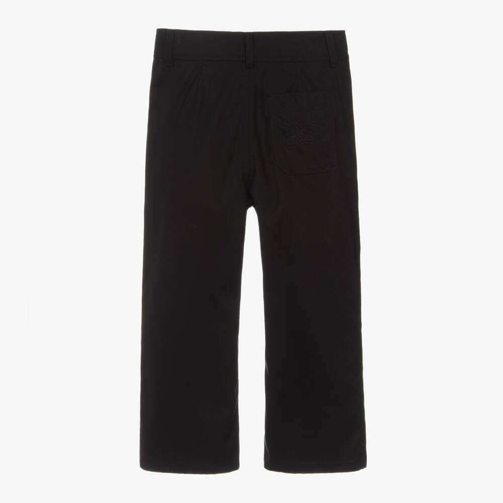 Burberry-Черные брюки EKD из твила для мальчиков | Childrensalon Outlet