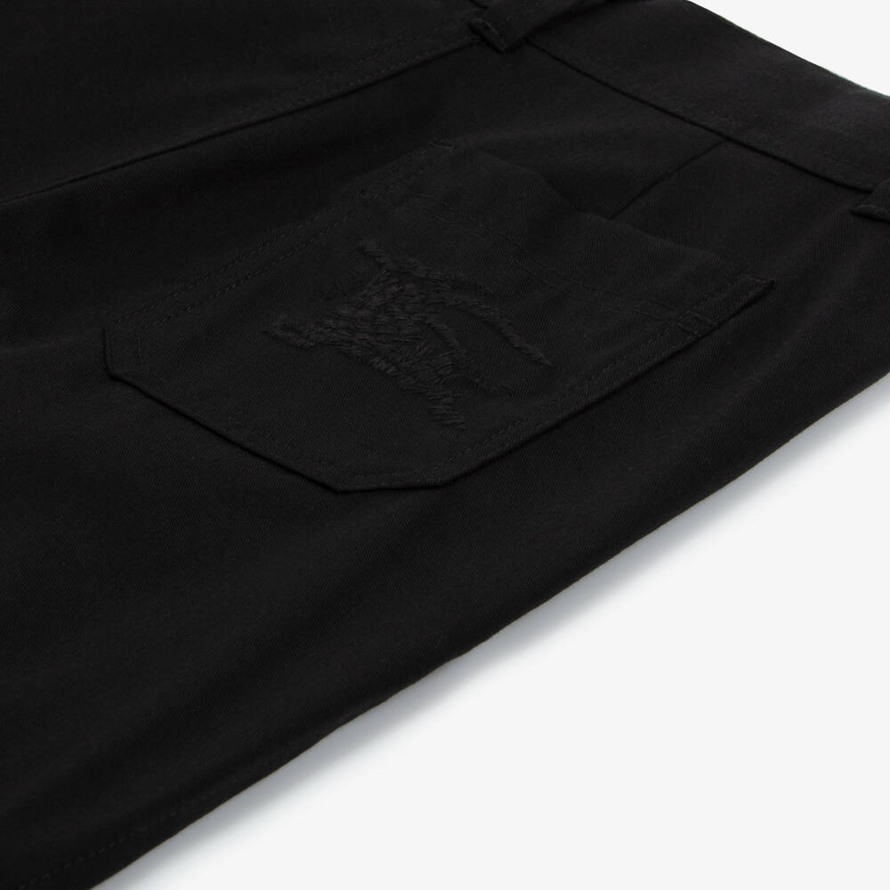 Burberry-Черные брюки EKD из твила для мальчиков | Childrensalon Outlet