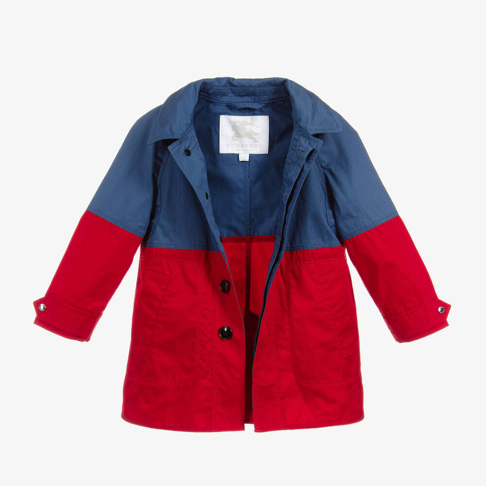 Burberry-Boys Cotton Twill Car Coat | Childrensalon Outlet
