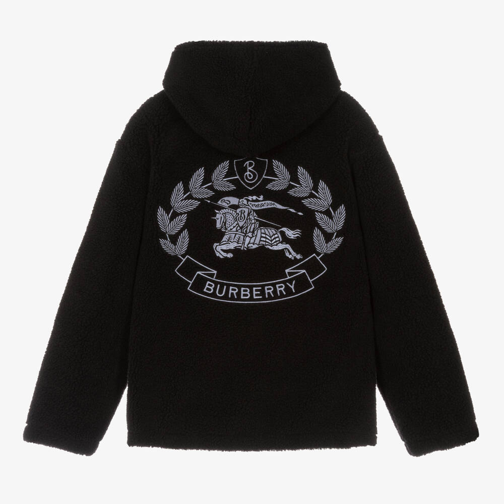 Burberry-Уютная черная дубленка для мальчиков | Childrensalon Outlet