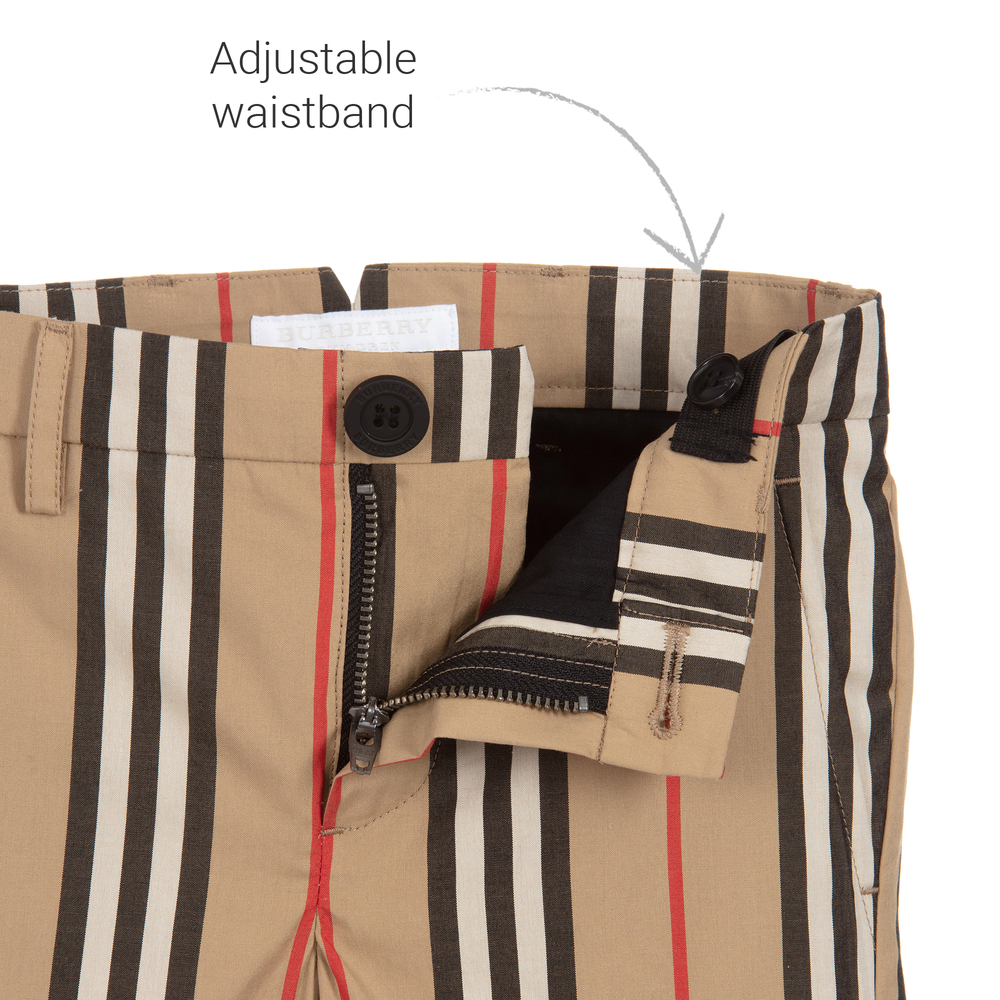 Burberry Boys Icon Stripe Cotton Shorts