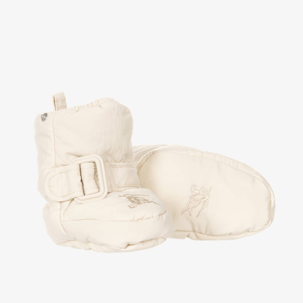 Burberry-Boys Ivory Down Snowsuit | Childrensalon Outlet