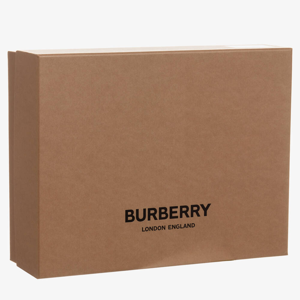 Burberry-Boys Ivory Knit Wool Blanket | Childrensalon Outlet