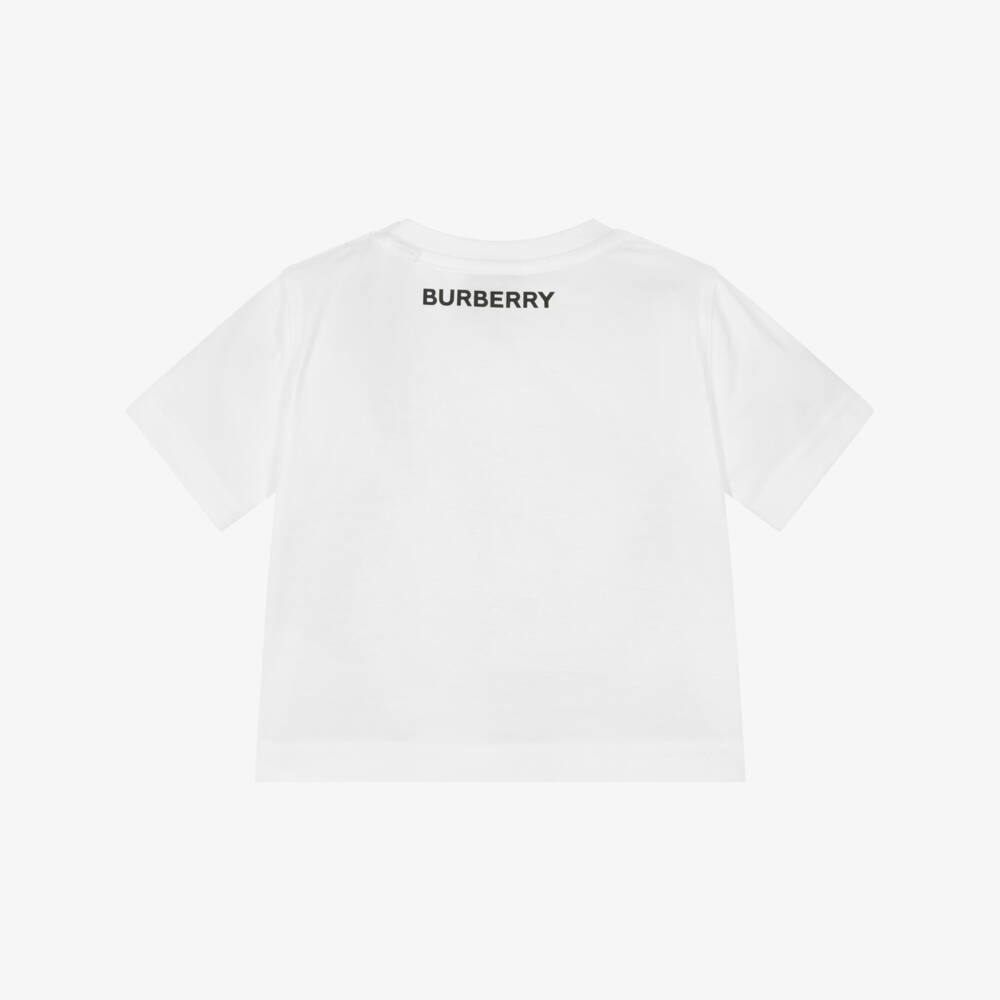 Burberry-Boys Ivory Plaid Cotton Tee | Childrensalon Outlet