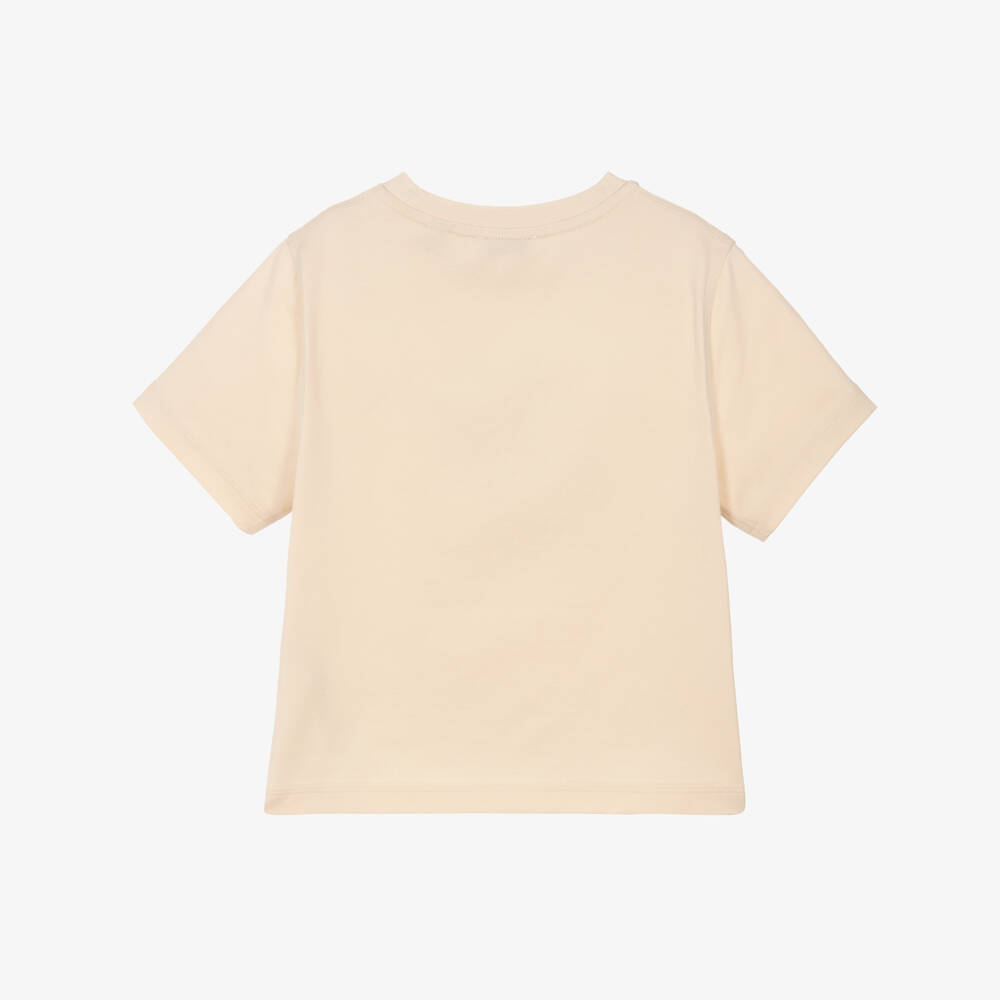 Burberry-Boys Ivory Snail Graphic Tee | Childrensalon Outlet