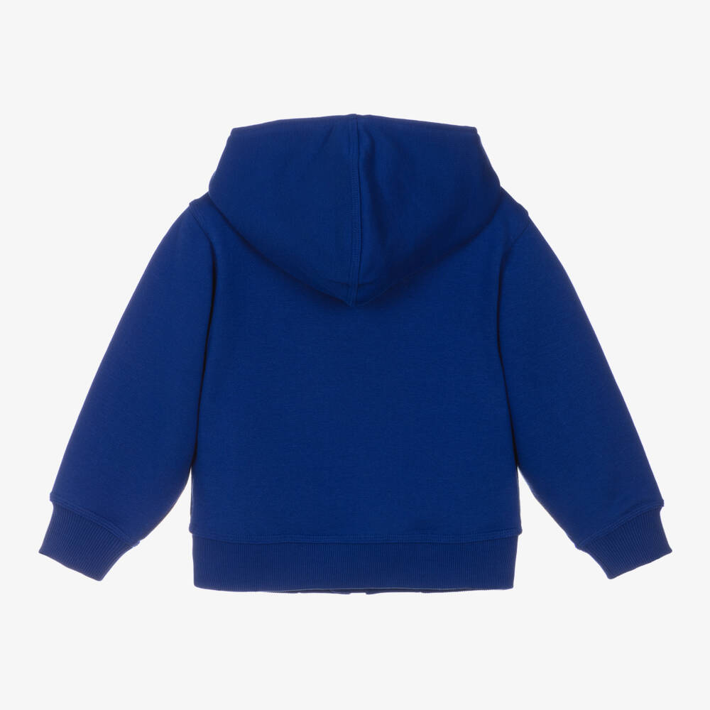 Burberry-Синяя хлопковая худи для мальчиков | Childrensalon Outlet