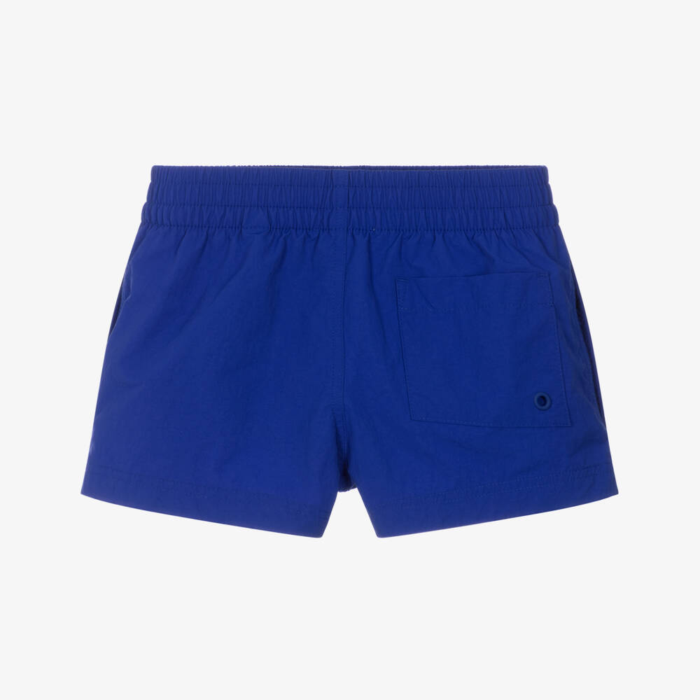 Burberry-Boys Knight Blue Swim Shorts   | Childrensalon Outlet