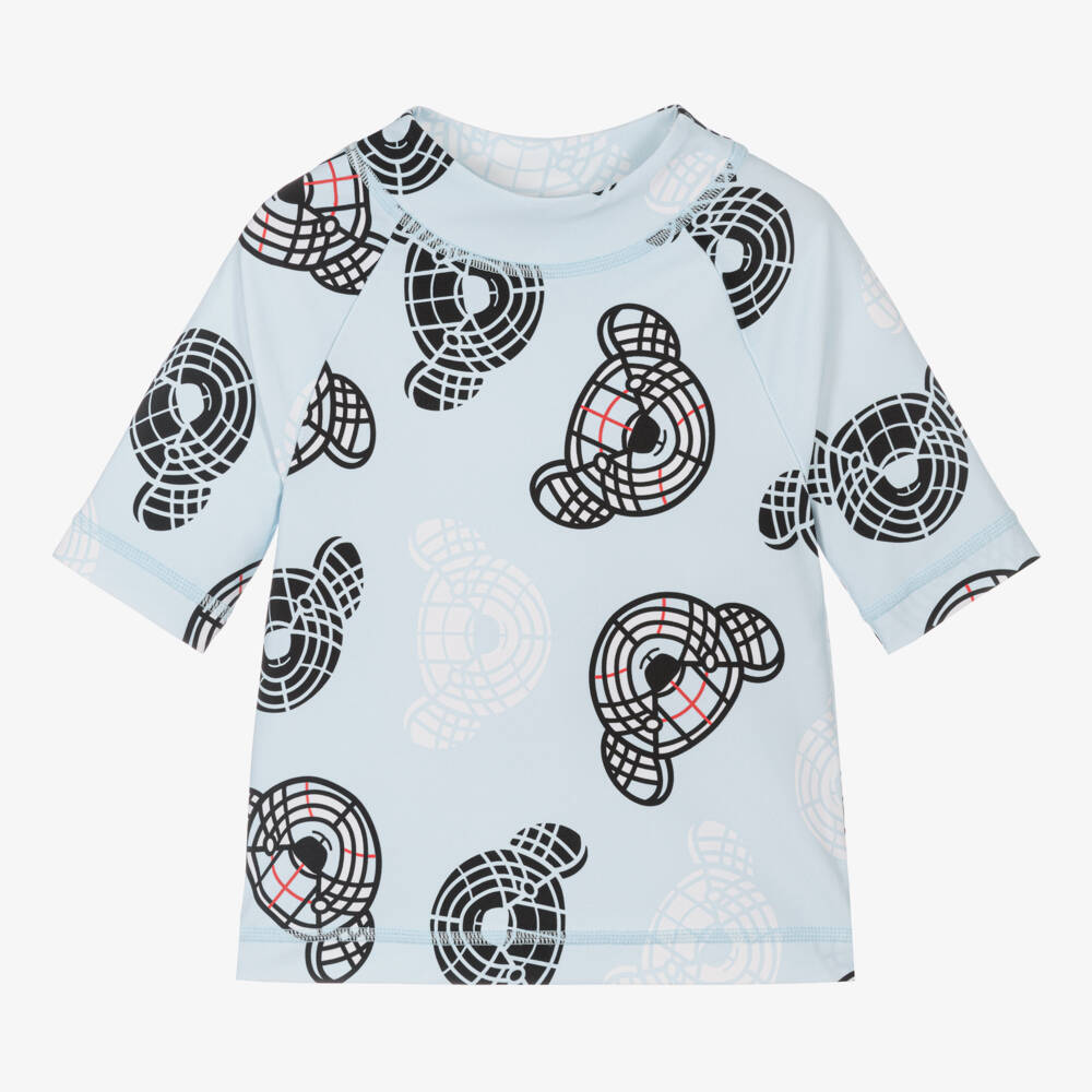 Burberry-توب لون أزرق للأولاد | Childrensalon Outlet