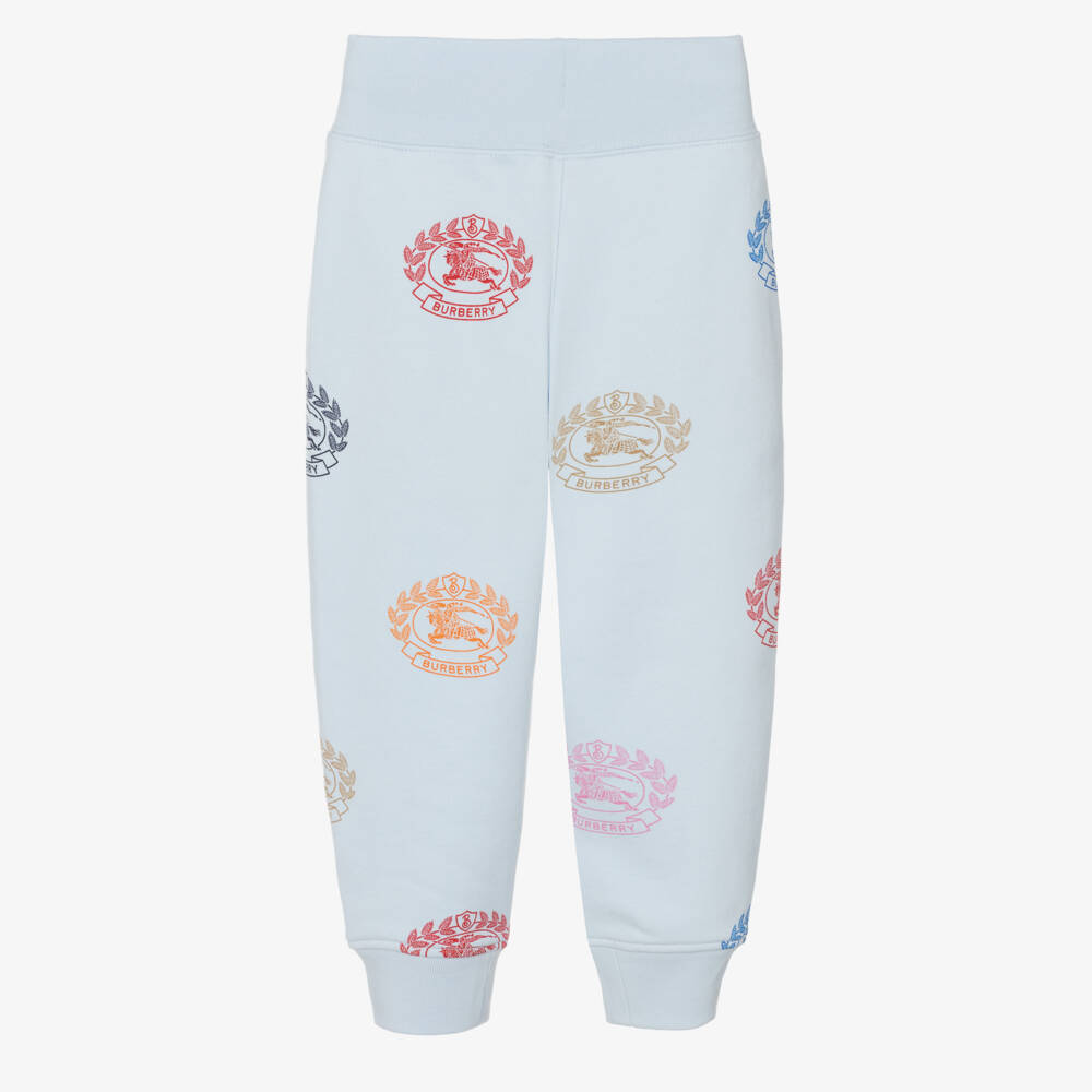 Burberry-جوغرز قطن لون أزرق فاتح للأولاد | Childrensalon Outlet