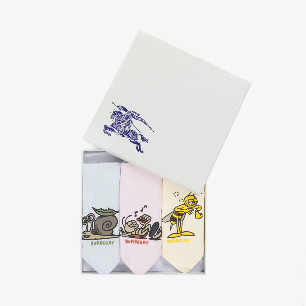 Burberry-Boys Multi-Color Bug Bib Set | Childrensalon Outlet