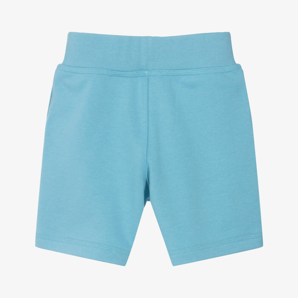 Burberry-Boys Ocean-Toned Cotton Shorts | Childrensalon Outlet