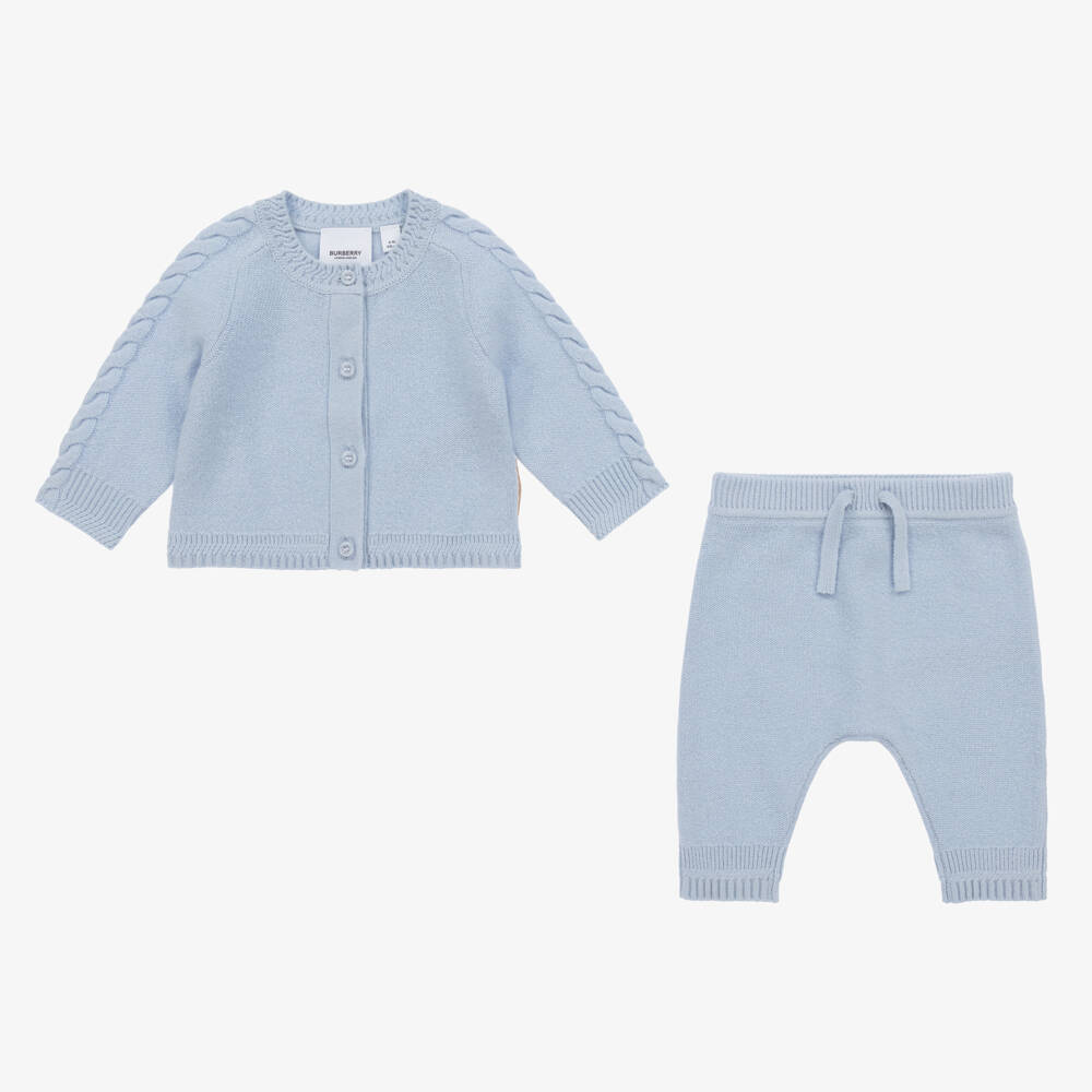 Burberry-Boys Pure Cashmere Knitwear Ensemble | Childrensalon Outlet