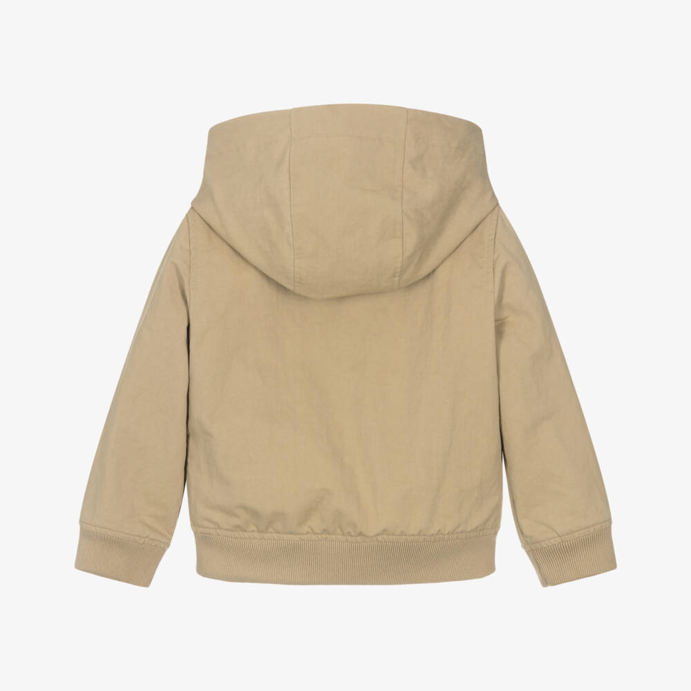 Burberry-Boys Sand Tone Twill Jacket | Childrensalon Outlet
