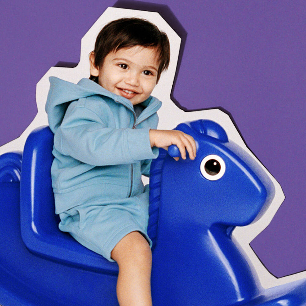 Burberry-Boys Sky-Toned Organic Cotton Shorts | Childrensalon Outlet