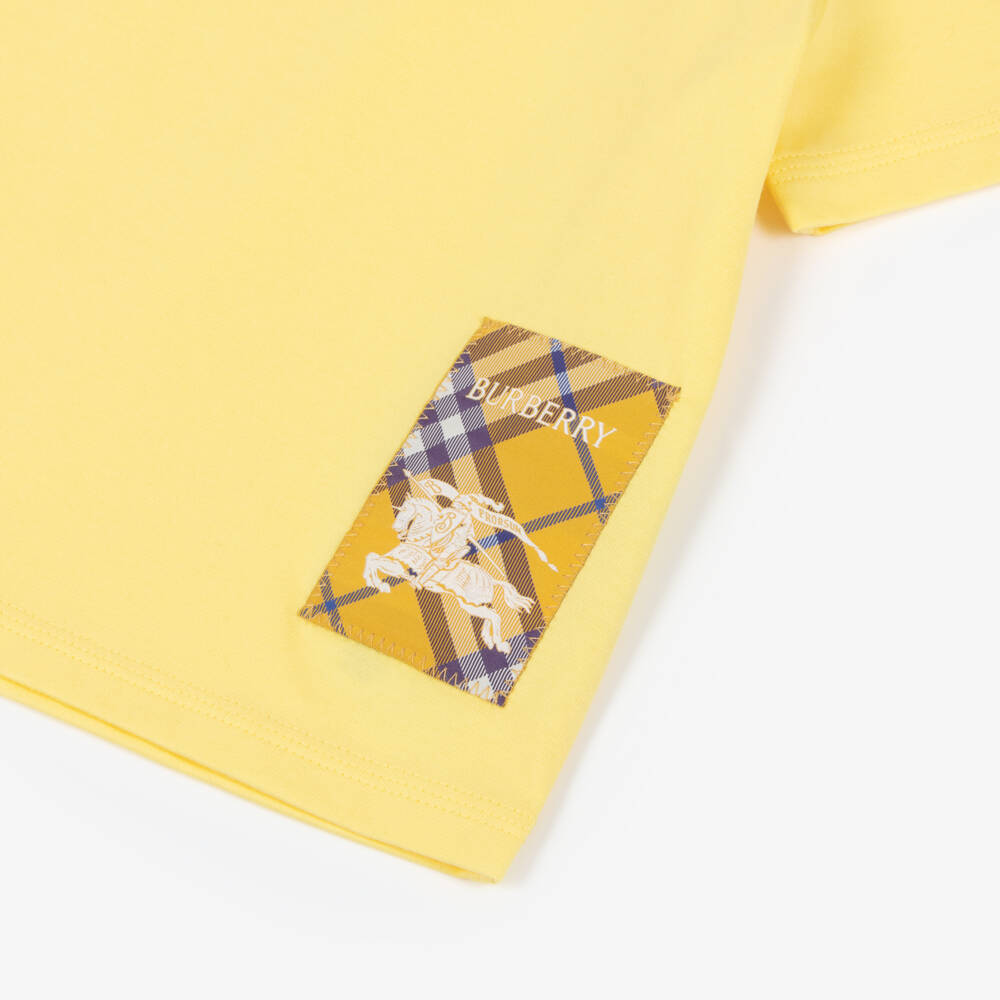 Burberry-Boys Sunshine Cotton Tee | Childrensalon Outlet