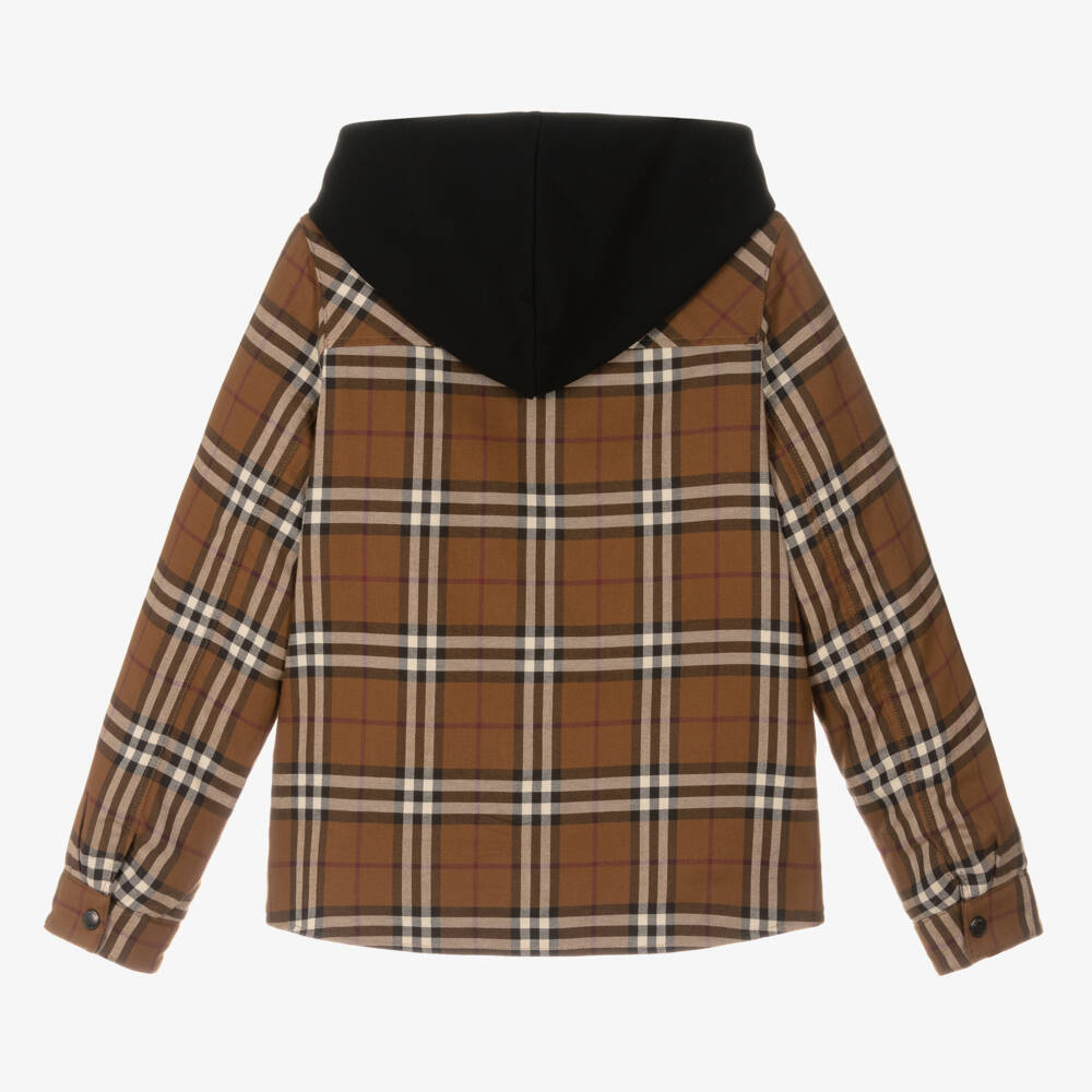 Burberry-Boys' Vintage Check Quilted Coat | Childrensalon Outlet