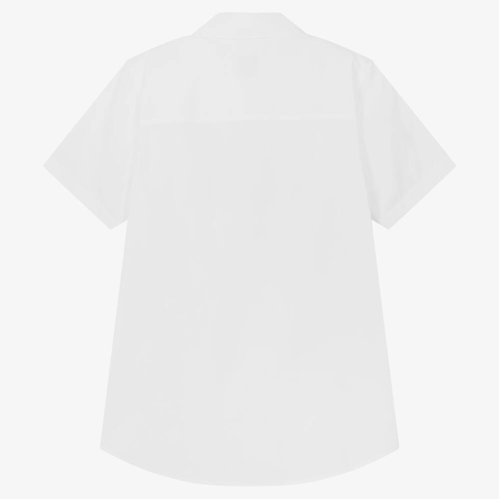 Burberry-قميص أبيض للأولاد بشعار البلوط | Childrensalon Outlet