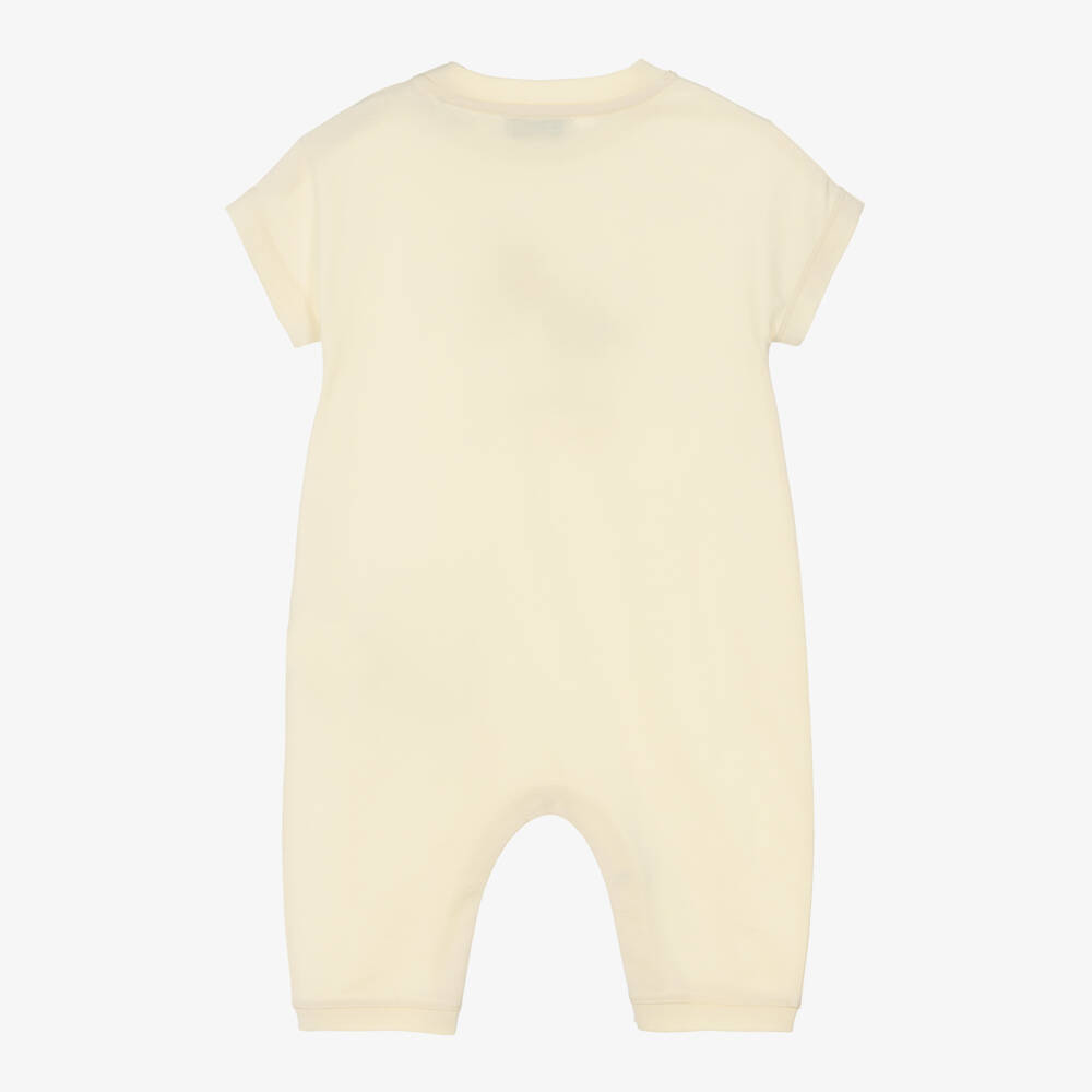 Burberry-Желтый хлопковый ромпер с пчелой для мальчиков | Childrensalon Outlet