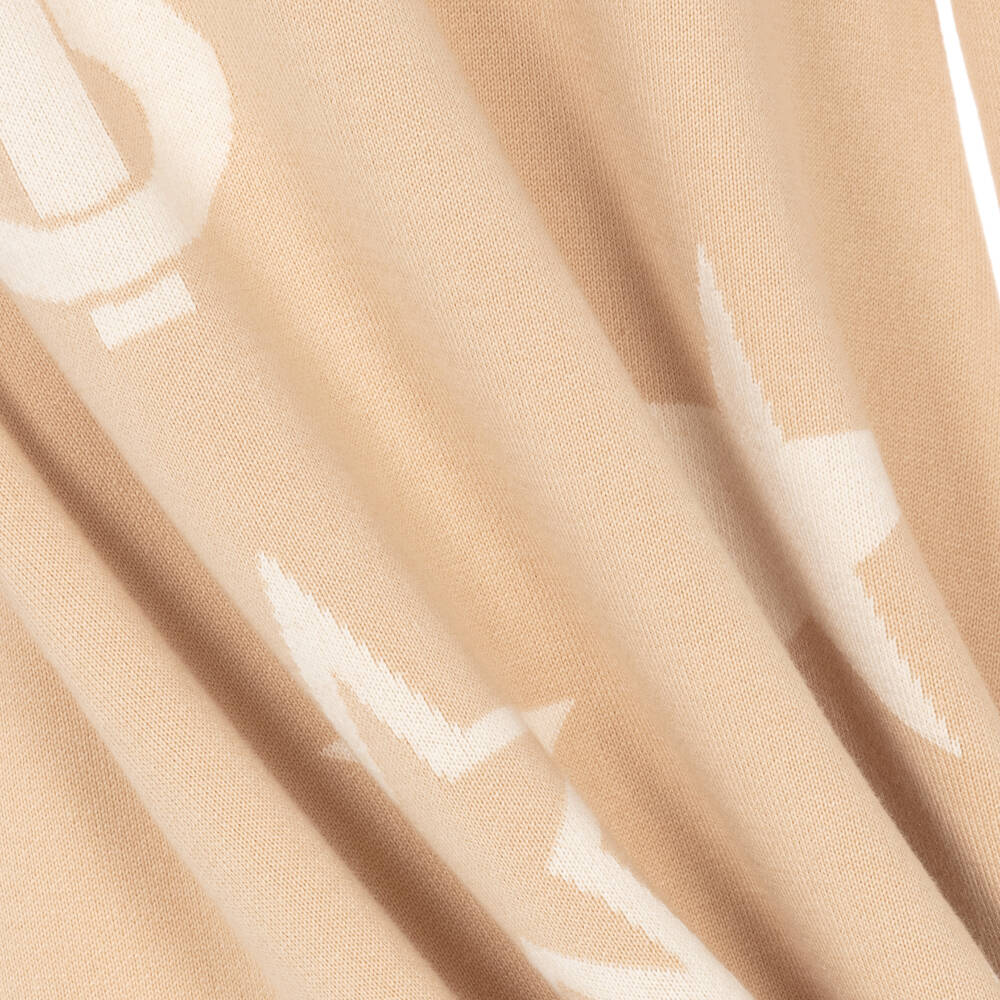 Burberry-Girls Beige Star Patterned Dress | Childrensalon Outlet