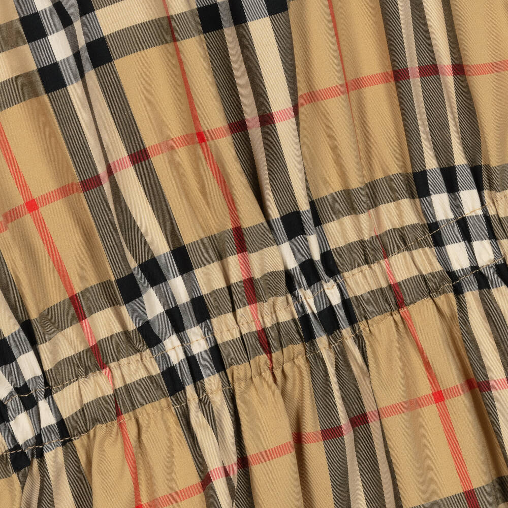Burberry-Girls' Beige Vintage Check Frock | Childrensalon Outlet