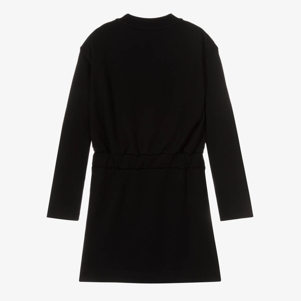 Burberry-Платье-свитшот с медведем черное для девочек | Childrensalon Outlet