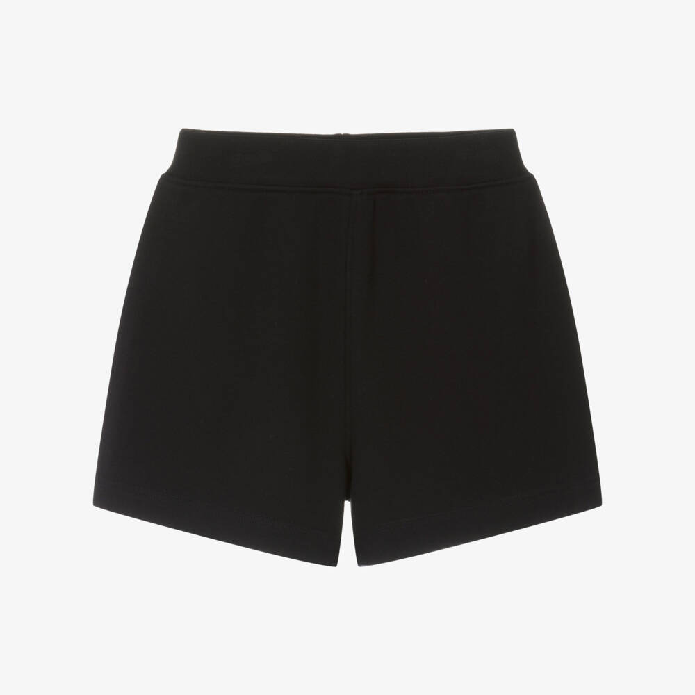 Burberry-Girls Black Cotton Comfort Shorts | Childrensalon Outlet