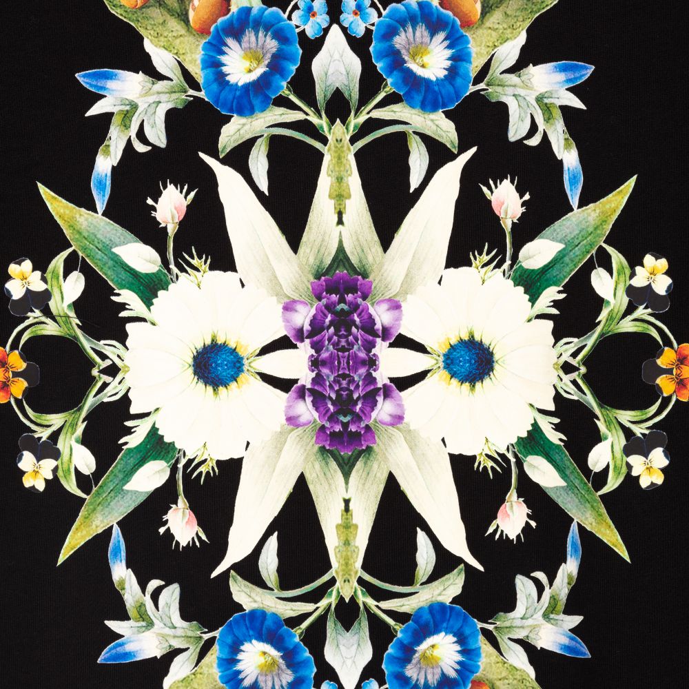 Burberry-فستان قطن لون أسود | Childrensalon Outlet