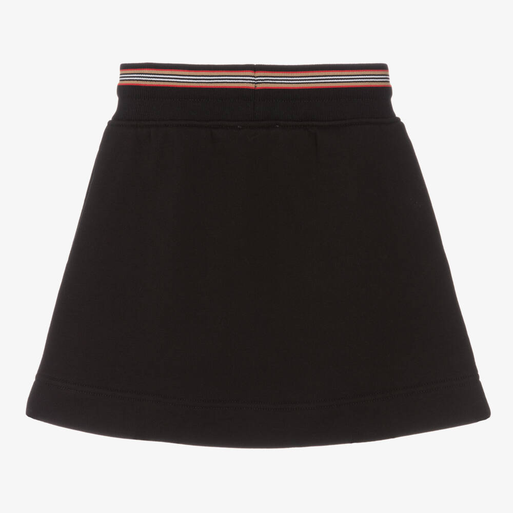 Burberry-Черная хлопковая юбка для девочек | Childrensalon Outlet