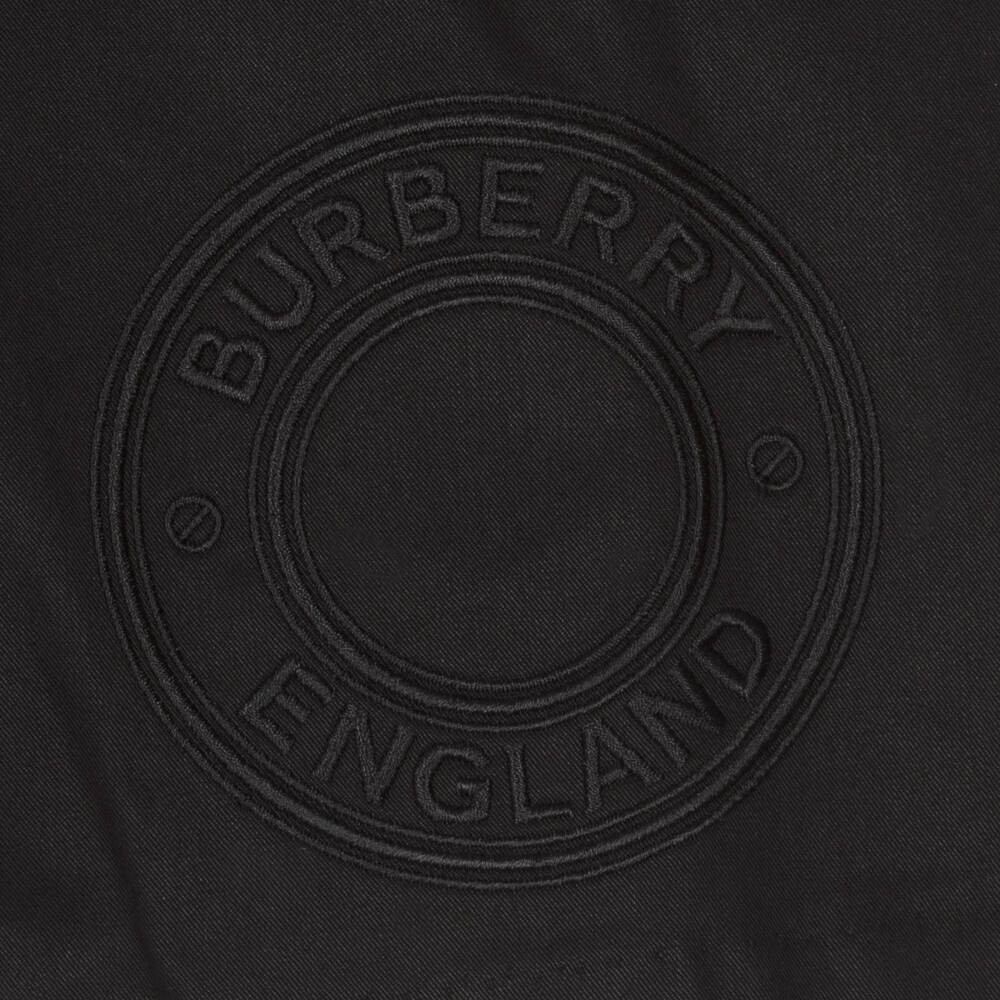 Burberry-تنورة سوداء بشعار للبنات | Childrensalon Outlet