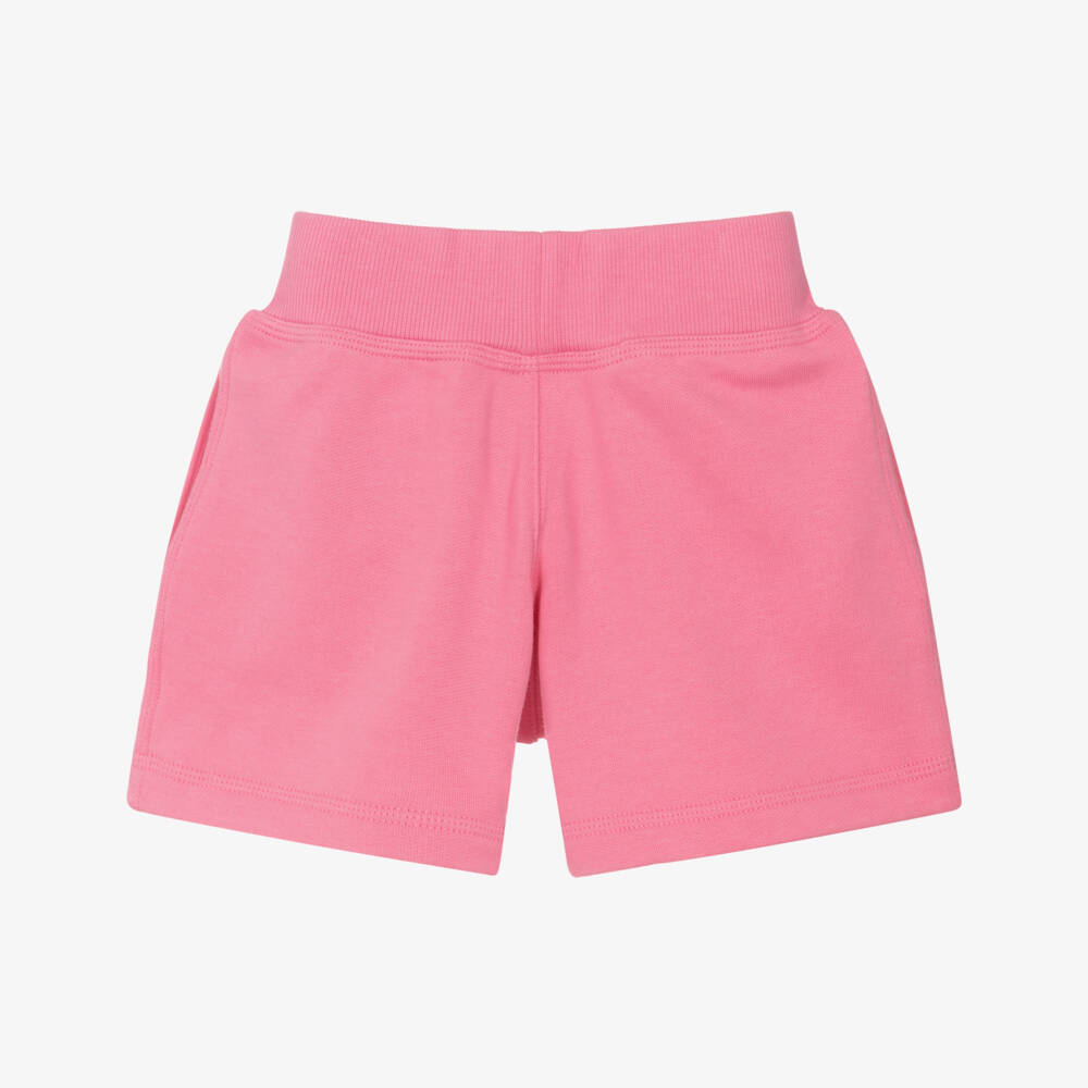 Burberry-Girls Blush Organic Cotton Shorts | Childrensalon Outlet