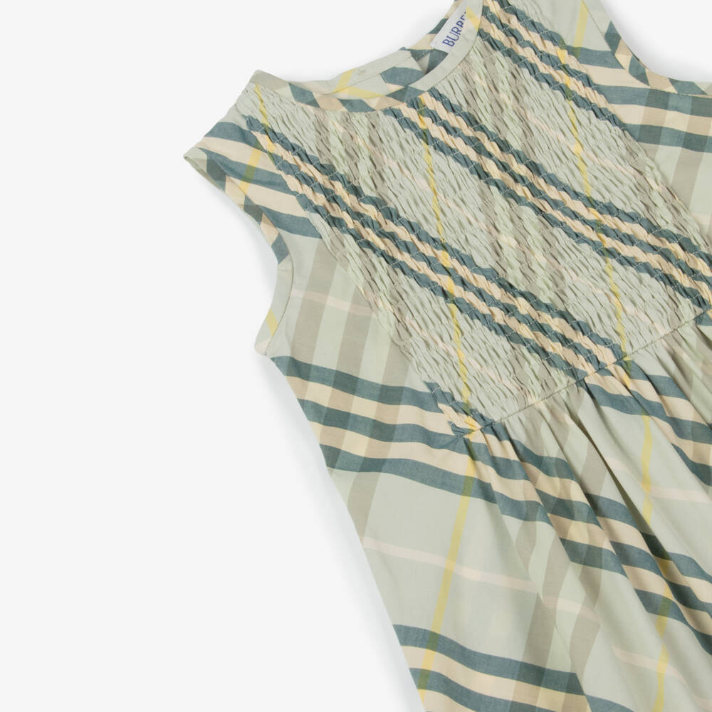 Burberry-Girls Breezy Check Cotton Sundress | Childrensalon Outlet