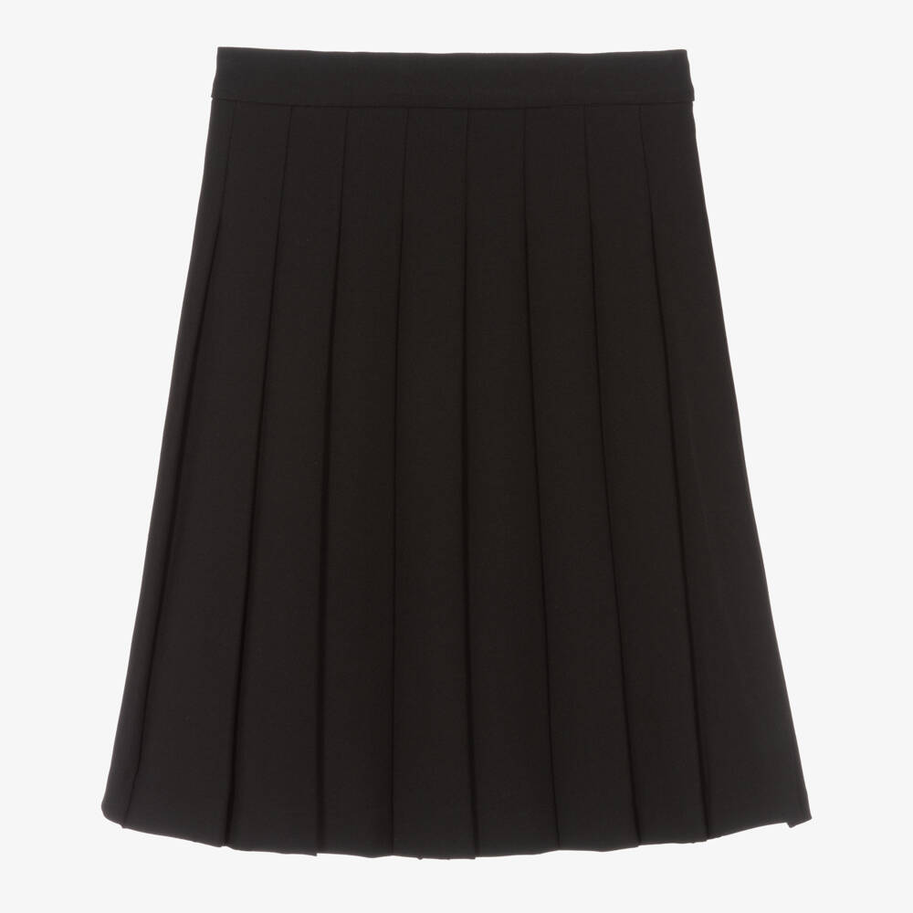 Burberry-Girls' Classic Black Checkered Kilt | Childrensalon Outlet