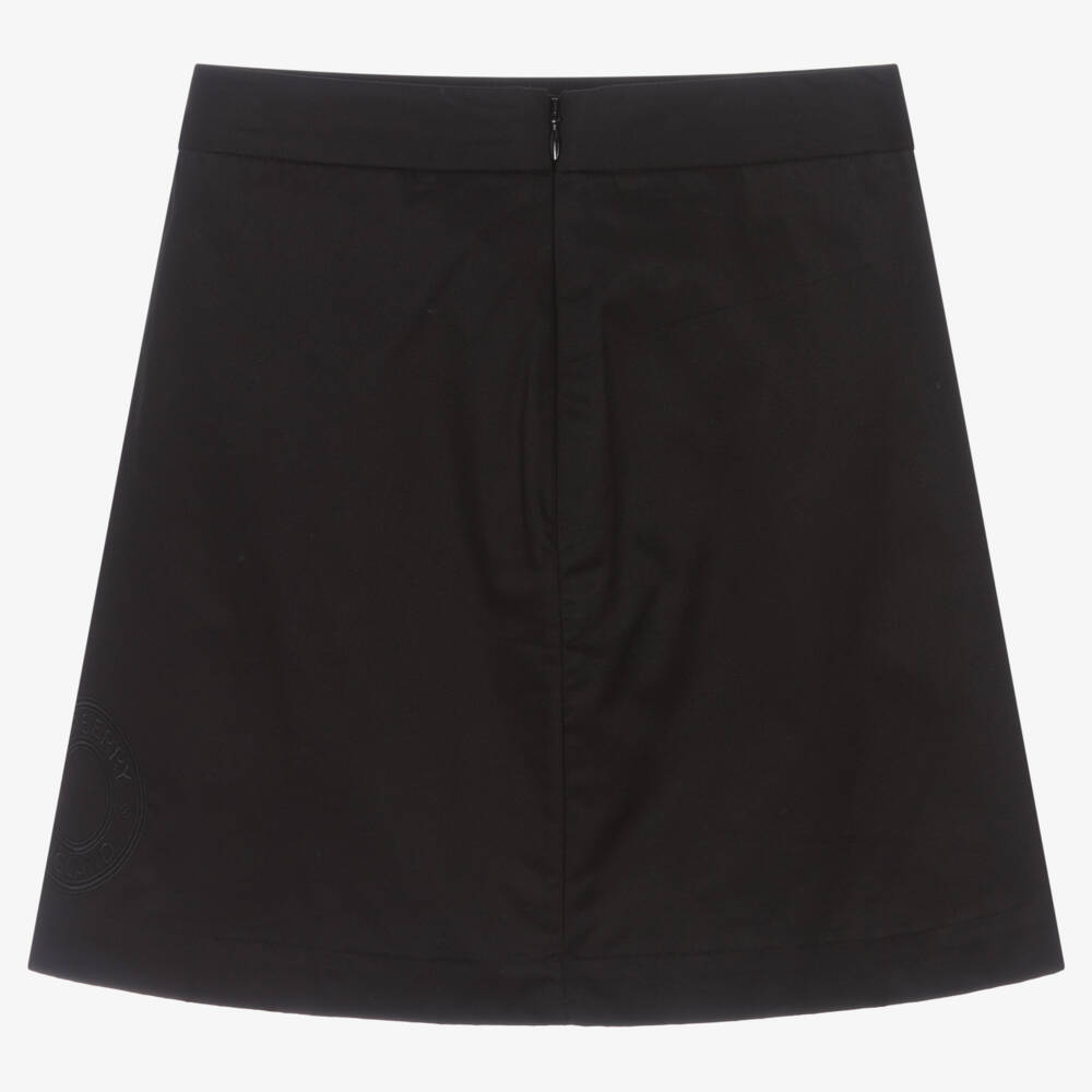 Burberry-تنورة كلاسيكية سوداء من القطن للبنات | Childrensalon Outlet