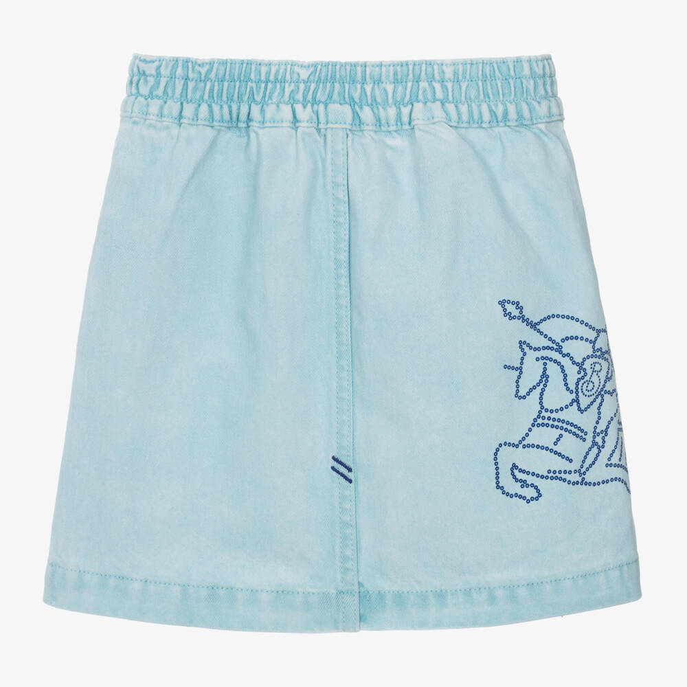Burberry-تنورة EKD دنيم لون أزرق | Childrensalon Outlet