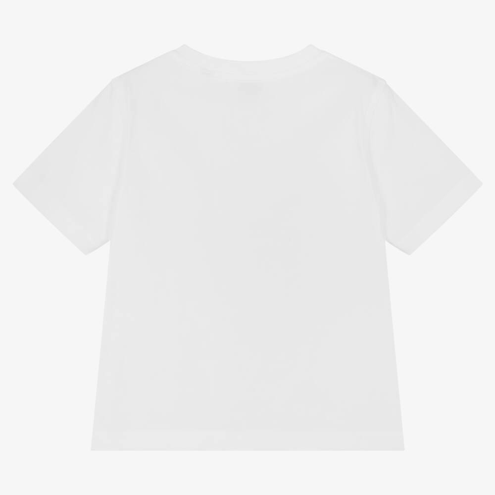 Burberry-Girls Coral Graphic Cotton Tee | Childrensalon Outlet