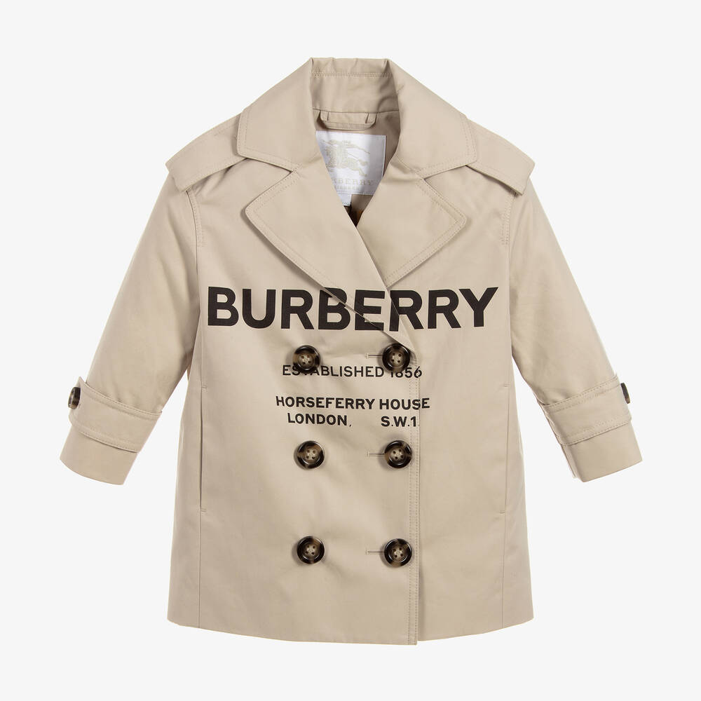 Burberry baby girl trench coat on sale