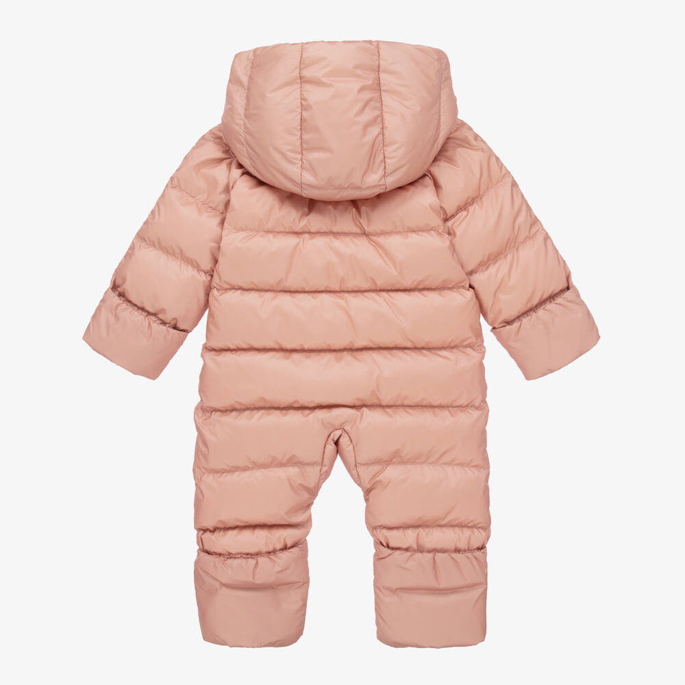 Burberry-Girls Cozy Pink Check Snowwear | Childrensalon Outlet