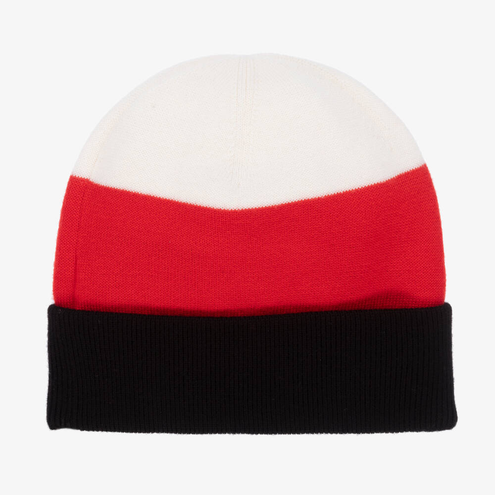Burberry-Girls Cozy Red Wool Beanie | Childrensalon Outlet