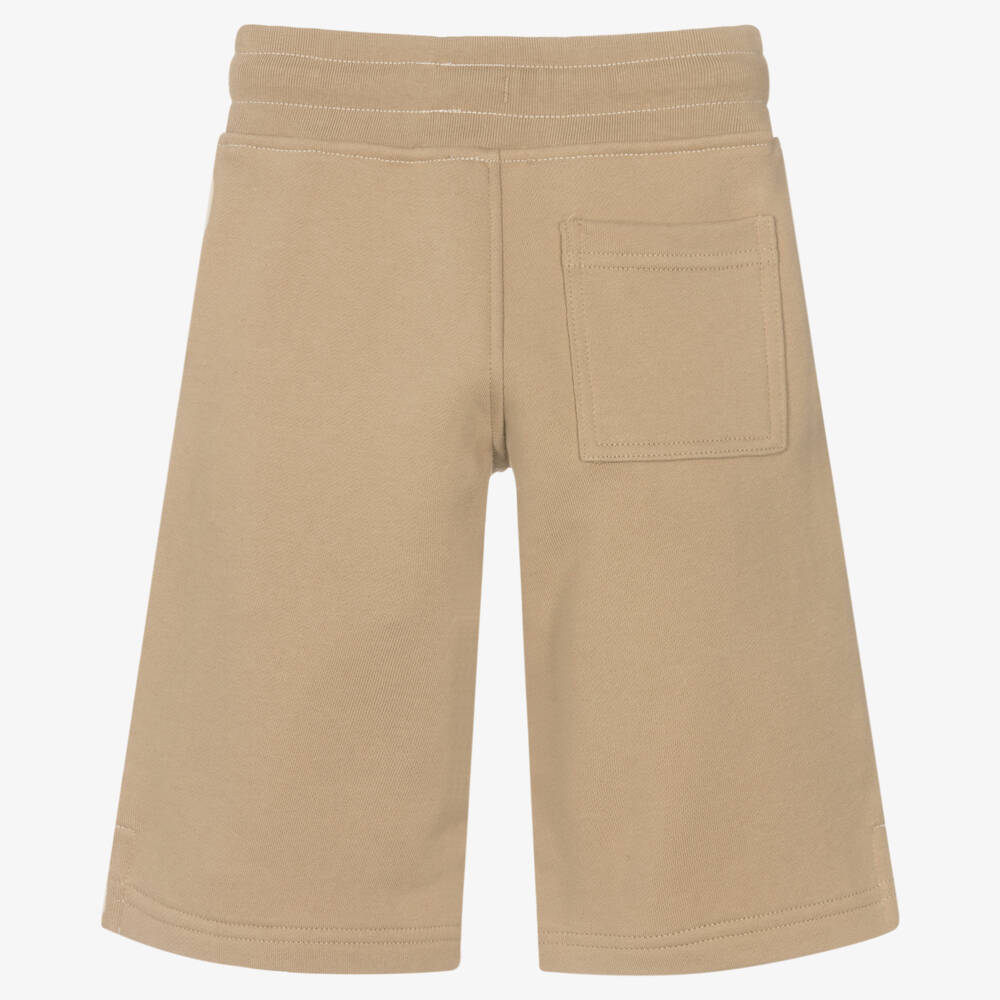 Burberry-Girls Cream Bear Emblem Shorts | Childrensalon Outlet