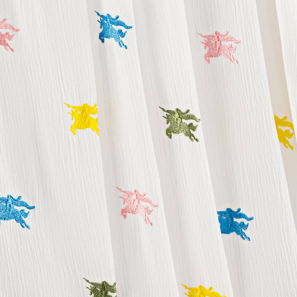 Burberry-Girls Cream Equestrian Emblem Frock | Childrensalon Outlet