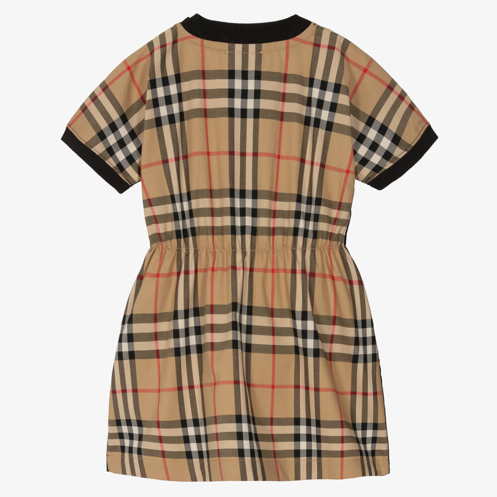Burberry-Girls' Ebony Heritage Plaid Dress | Childrensalon Outlet