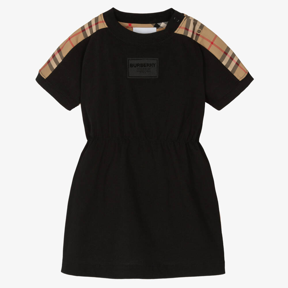 Burberry-Girls' Ebony Heritage Plaid Dress | Childrensalon Outlet