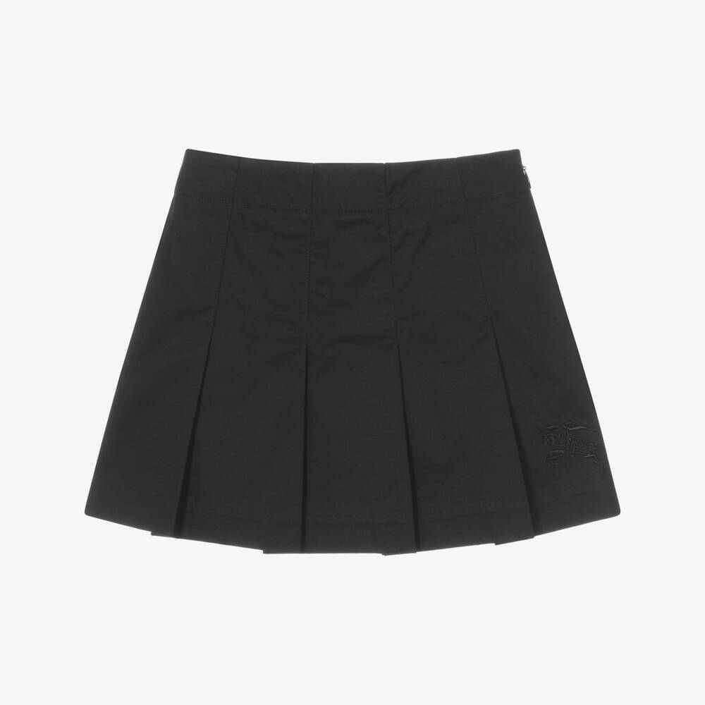Burberry-Элегантная черная юбка из хлопка для девочек | Childrensalon Outlet
