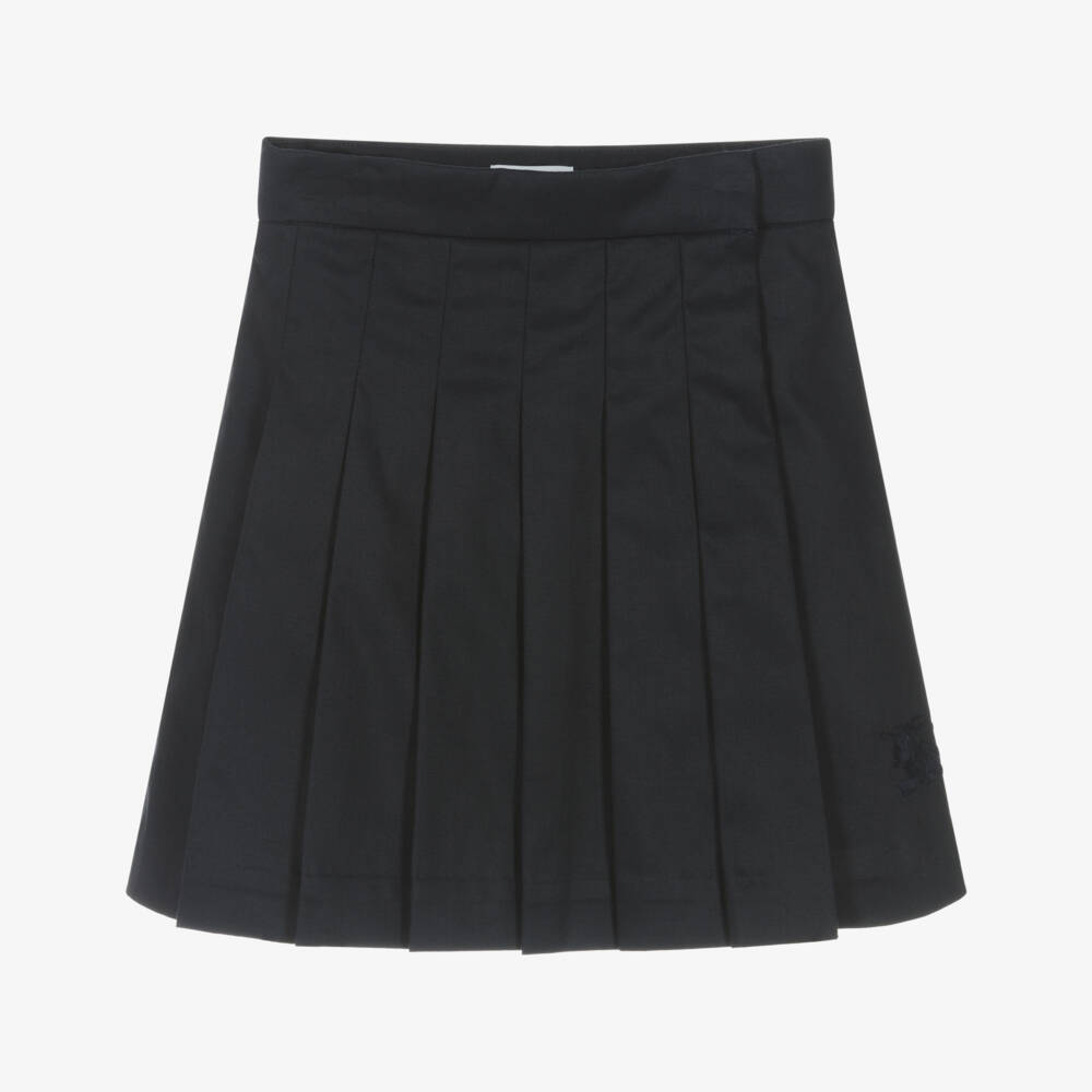 Burberry-Girls Elegant Navy Skirt | Childrensalon Outlet