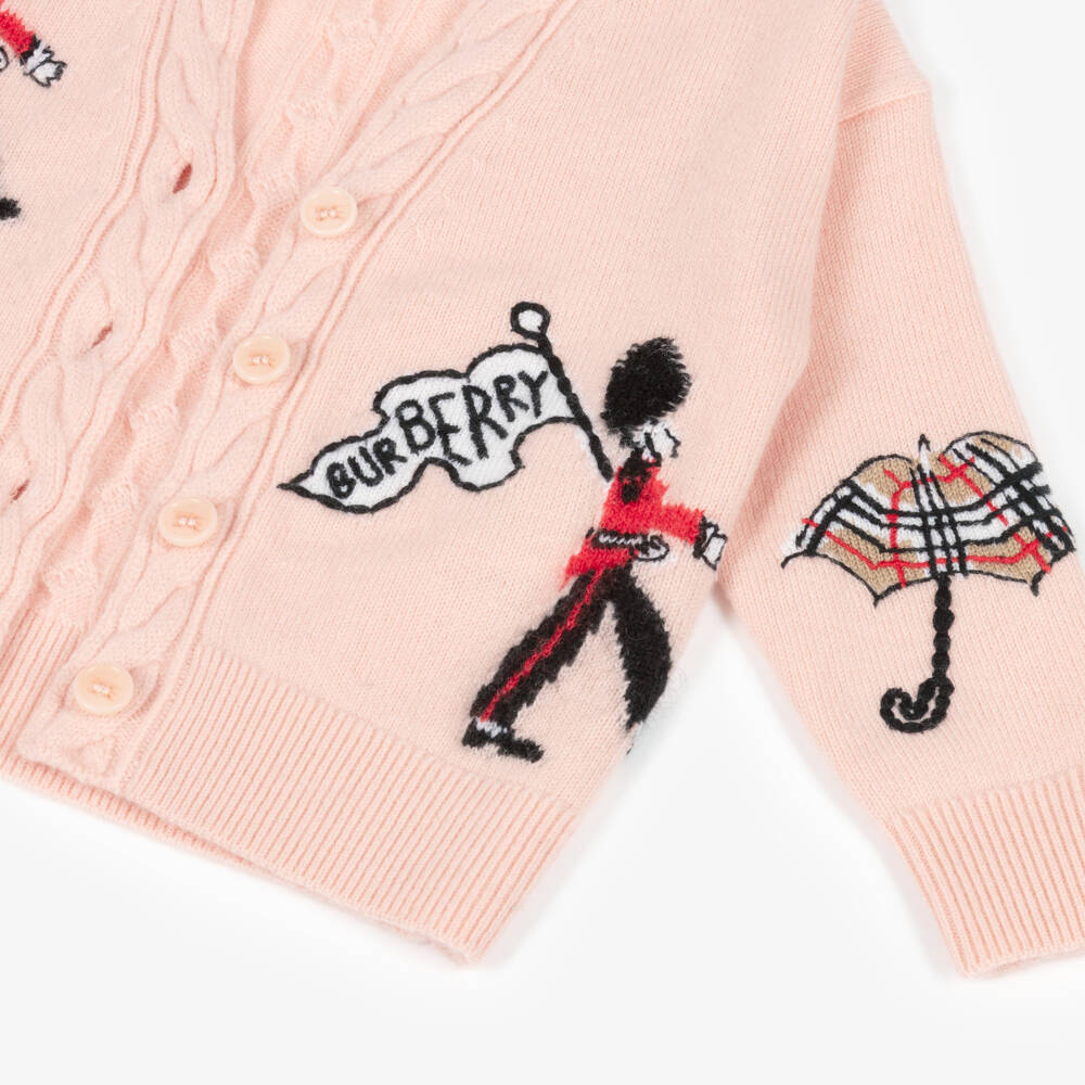 Burberry-Girls Guardsmen Knit Cardigan | Childrensalon Outlet