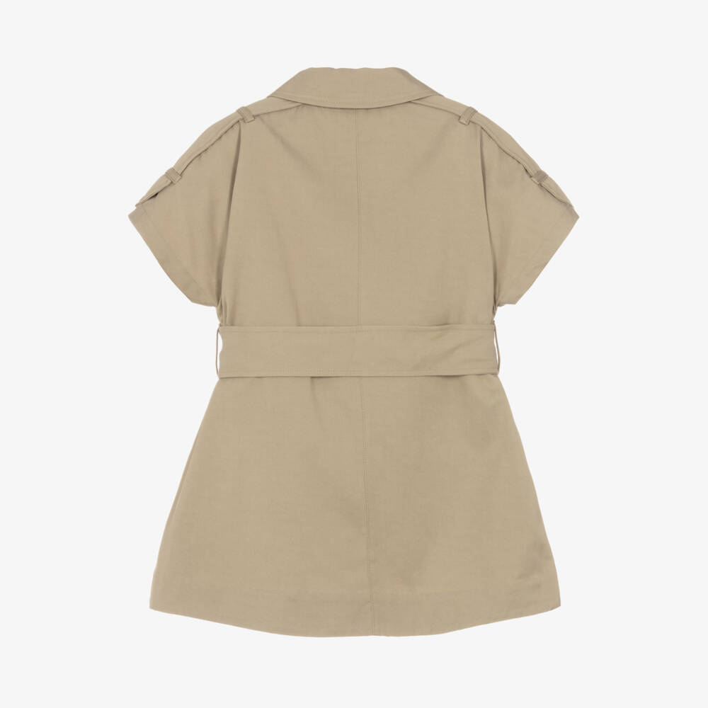 Burberry-Girls Hunter Twill Trench Dress | Childrensalon Outlet