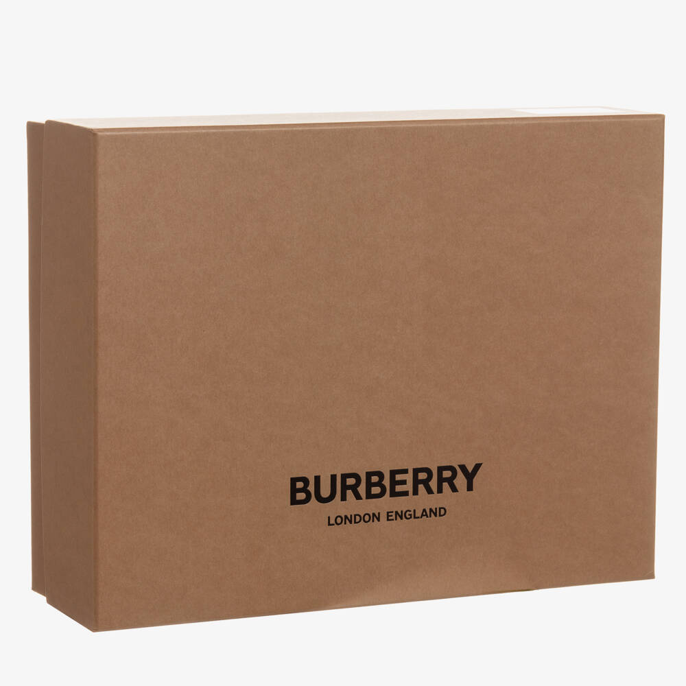 Burberry-طقم رومبر قطني أحادي اللون للبنات | Childrensalon Outlet